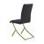 Carmelia Leatherette Side Chair with Metal Base