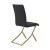 Carmelia Leatherette Side Chair with Metal Base