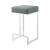 Gervase Leatherette Square Counter Height Stool with Chrome Base
