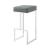 Gervase Leatherette Square Bar Stool with Chrome Base