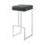 Gervase Leatherette Square Bar Stool with Chrome Base