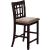 Lavon Fabric Counter Height Stool w/ Wood Legs & Lattice Back