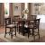 Lavon Fabric Counter Height Stool w/ Wood Legs & Lattice Back