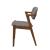 Malone Fabric Dining Side Chair with Wood Legs