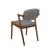 Malone Fabric Dining Side Chair with Wood Legs