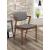 Malone Fabric Dining Side Chair with Wood Legs