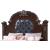 Destiny Bed with Faux Leather Upholstered Headboard