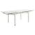 Wexford Rectangular Glass Top Dining Table with Extension Leaves