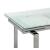 Wexford Rectangular Glass Top Dining Table with Extension Leaves
