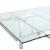Wexford Rectangular Glass Top Dining Table with Extension Leaves
