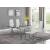 Wexford Rectangular Glass Top Dining Table with Extension Leaves