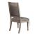 Bling Game Leatherette Open Back Side Chair with Wood Legs