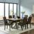 Spring Creek Wood Veneer Dining Table with Extension Leaf