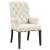 Alana Tufted Back Fabric Arm Chair with Nailhead Trim