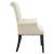 Alana Tufted Back Fabric Arm Chair with Nailhead Trim