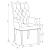 Alana Tufted Back Fabric Arm Chair with Nailhead Trim