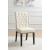 Alana Tufted Back Fabric Side Chair with Nailhead Trim