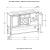 Parkins 2-Door & 1-Drawer Wood Veneer Server with Wine Bottle Rack