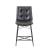 Aiken Leatherette Tufted Counter Height Stool with Metal Legs