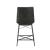 Aiken Leatherette Tufted Counter Height Stool with Metal Legs