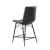 Aiken Leatherette Tufted Counter Height Stool with Metal Legs