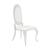 Anchorage Leatherette Oval Back Side Chair with Chrome Legs
