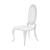 Anchorage Leatherette Oval Back Side Chair with Chrome Legs