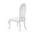 Anchorage Leatherette Oval Back Side Chair with Chrome Legs