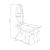 Anchorage Leatherette Oval Back Side Chair with Chrome Legs