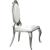 Anchorage Leatherette Oval Back Side Chair with Chrome Legs