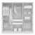 Gramercy Freestanding Wardrobe Armoire Closet 