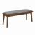 Alfredo Fabric Dining Bench with Wood Legs