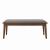 Alfredo Fabric Dining Bench with Wood Legs