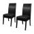 Valencia Bonded Leather Dining Chair, Black Legs