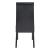 Valencia Bonded Leather Dining Chair, Black Legs