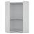 Mulberry Open Corner Closet w/2 Hanging Rods 