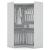 Mulberry Open Corner Closet w/2 Hanging Rods 