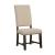 Twain Fabric Side Chair with Wood Legs