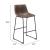 Smart Faux Leather/Steel Barstool