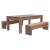 Bonker Rectangular MDF Dining/Game Table 3 in 1 