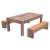 Bonker Rectangular MDF Dining/Game Table 3 in 1 