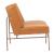 Atlanta Faux Leather/Steel Accent Chair