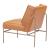Atlanta Faux Leather/Steel Accent Chair