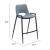 Desi Faux Leather/Steel Counter Stool