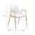 Desi Faux Leather/Steel Dining Chair