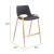 Desi Faux Leather/Steel Counter Stool