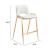 Desi Faux Leather/Steel Counter Stool