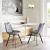 Molly Square MDF/Steel Dining Table