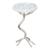 Joel Round Marble/Aluminum Side Table Silver