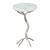 Joel Round Marble/Aluminum Side Table Silver